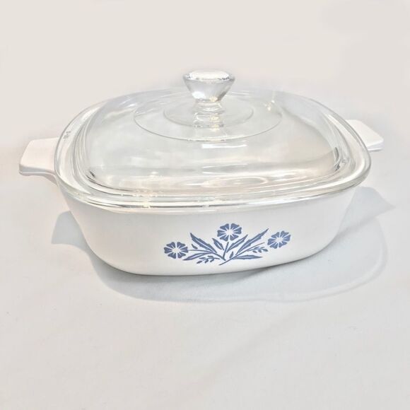 VINTAGE Blue Cornflower Corningware Baking Dish 32 OZ - Picture 2 of 11